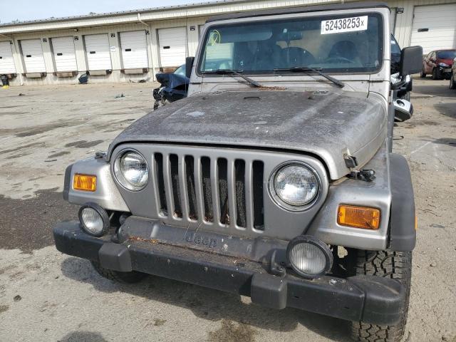 1J4FA49S72P710035 - 2002 JEEP WRANGLER / SPORT GRAY photo 5