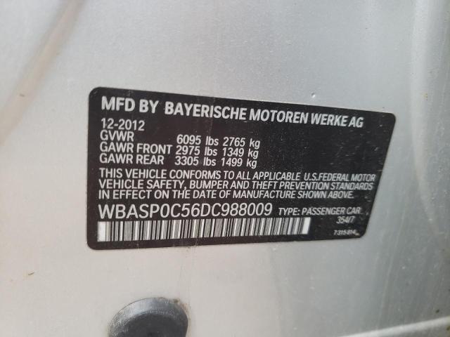 WBASP0C56DC988009 - 2013 BMW 550 XIGT SILVER photo 12