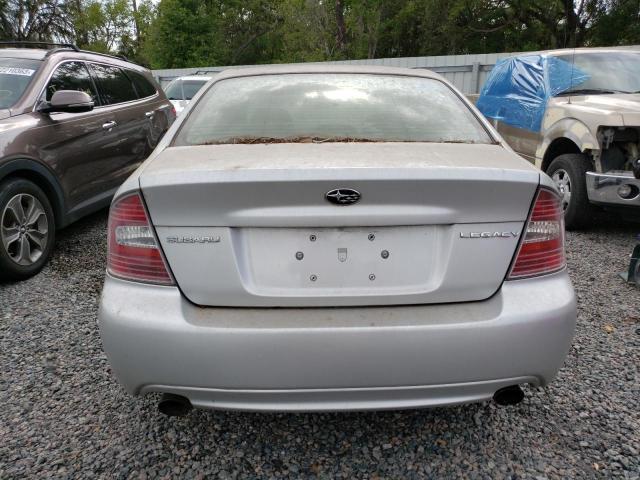 4S3BL616556209907 - 2005 SUBARU LEGACY 2.5I SILVER photo 6