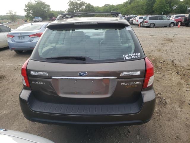 4S4BP61C687357696 - 2008 SUBARU OUTBACK 2.5I BROWN photo 6