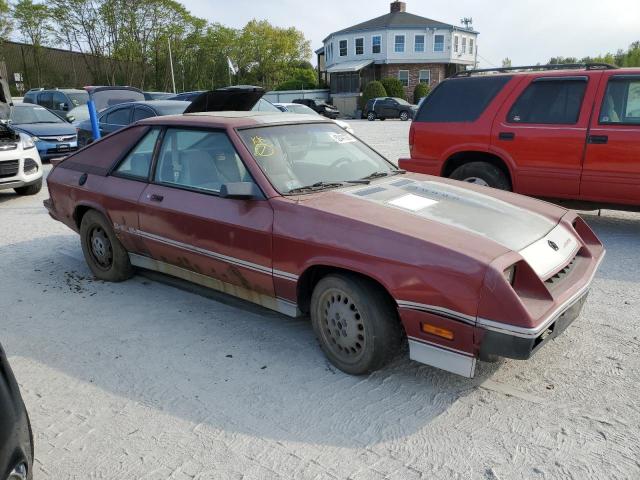 1B3BZ64E5FD180778 - 1985 DODGE SHELBY CHARGER RED photo 4