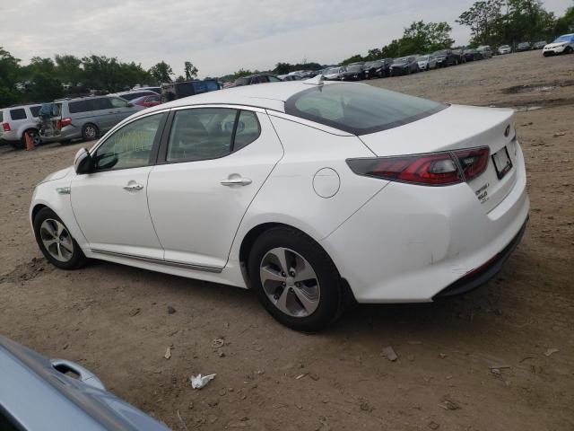 KNAGM4AD5F5077435 - 2015 KIA OPTIMA HYBRID WHITE photo 2