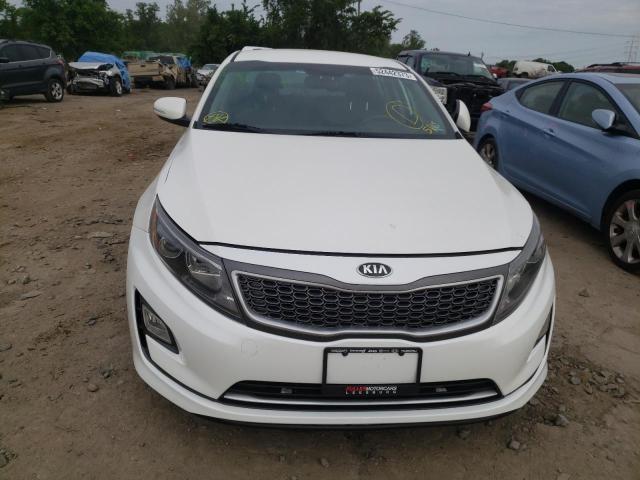 KNAGM4AD5F5077435 - 2015 KIA OPTIMA HYBRID WHITE photo 5