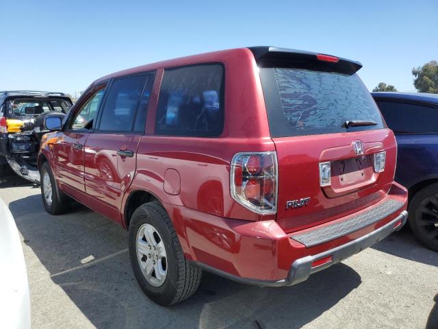 5FNYF28196B020798 - 2006 HONDA PILOT LX RED photo 2