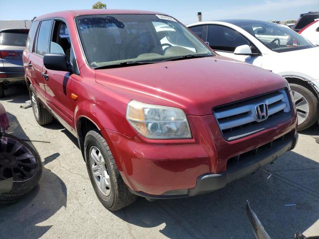 5FNYF28196B020798 - 2006 HONDA PILOT LX RED photo 4