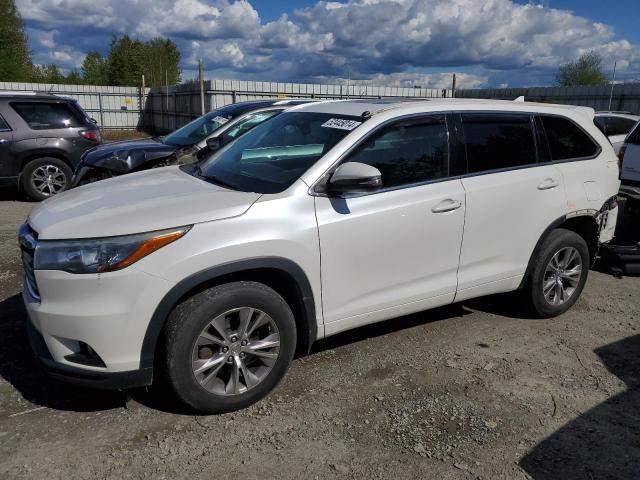 5TDJKRFH1FS098090 - 2015 TOYOTA HIGHLANDER XLE WHITE photo 1