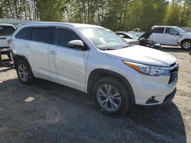 5TDJKRFH1FS098090 - 2015 TOYOTA HIGHLANDER XLE WHITE photo 4