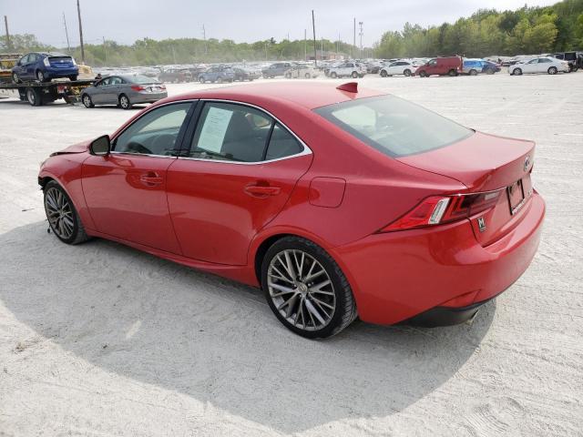 JTHCM1D29G5001999 - 2016 LEXUS IS 300 RED photo 2