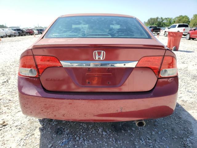 2HGFA16679H349918 - 2009 HONDA CIVIC LX-S მუქწითელი ფოტო 6