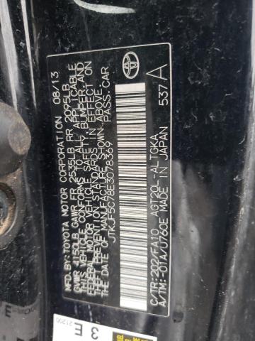 JTKJF5C78E3078369 - 2014 TOYOTA SCION TC GRAY photo 12