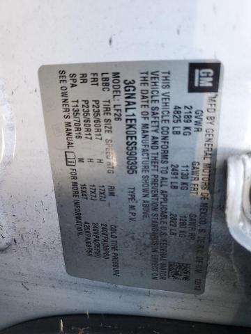 3GNAL1EK0ES590395 - 2014 CHEVROLET CAPTIVA LS WHITE photo 13