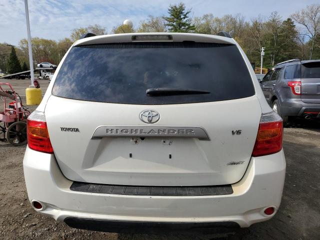 JTEES41AX82041097 - 2008 TOYOTA HIGHLANDER WHITE photo 6