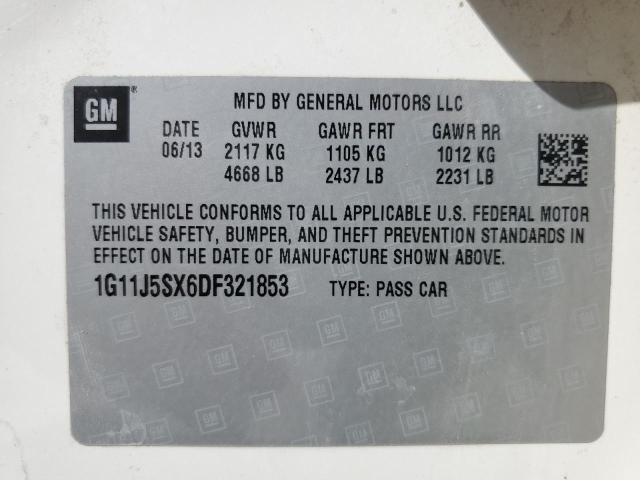 1G11J5SX6DF321853 - 2013 CHEVROLET MALIBU LTZ WHITE photo 13