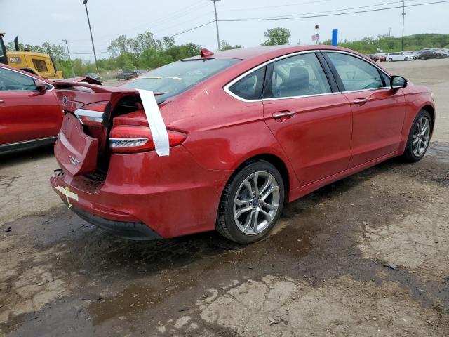 3FA6P0RU2LR140234 - 2020 FORD FUSION TITANIUM RED photo 3