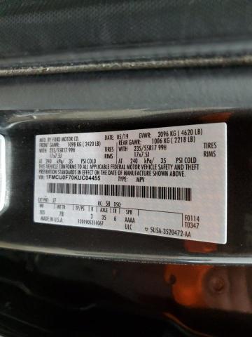 1FMCU0F70KUC04455 - 2019 FORD ESCAPE S GRAY photo 13