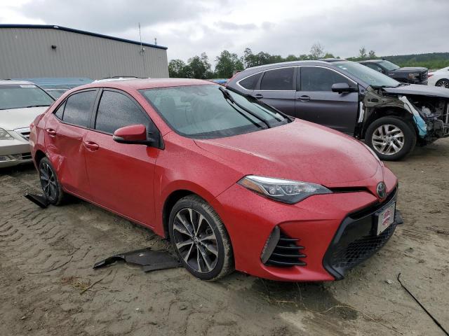 2T1BURHE3HC899049 - 2017 TOYOTA COROLLA L RED photo 4