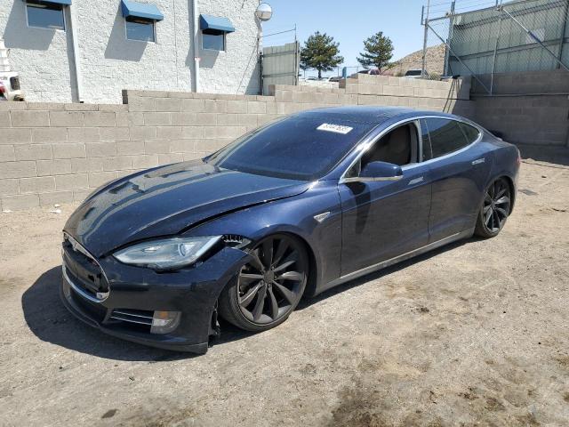 5YJSA1DP4DFP05278 - 2013 TESLA MODEL S BLUE photo 1