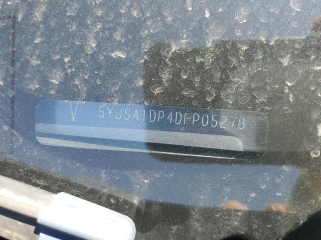 5YJSA1DP4DFP05278 - 2013 TESLA MODEL S BLUE photo 12