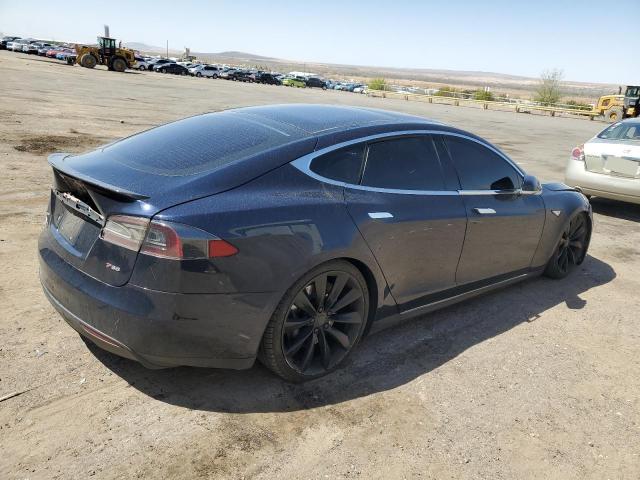 5YJSA1DP4DFP05278 - 2013 TESLA MODEL S BLUE photo 3