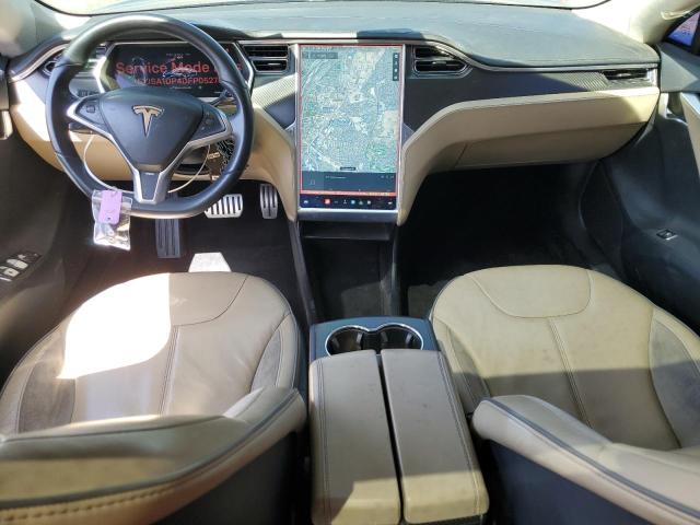 5YJSA1DP4DFP05278 - 2013 TESLA MODEL S BLUE photo 8