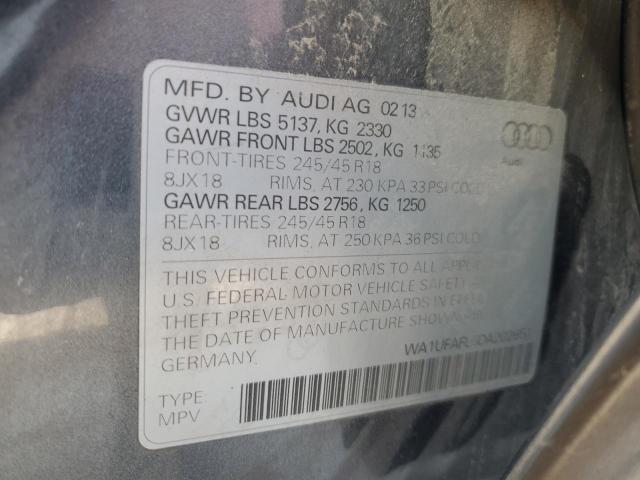 WA1UFAFL6DA202651 - 2013 AUDI A4 ALLROAD PREMIUM PLUS GRAY photo 13