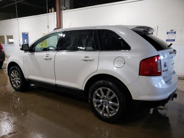 2FMDK4KC1BBA27389 - 2011 FORD EDGE LIMITED WHITE photo 2