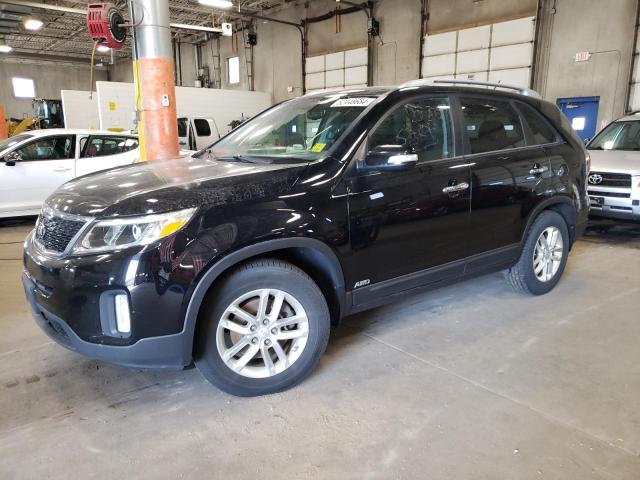 5XYKTCA61EG514493 - 2014 KIA SORENTO LX BLACK photo 1