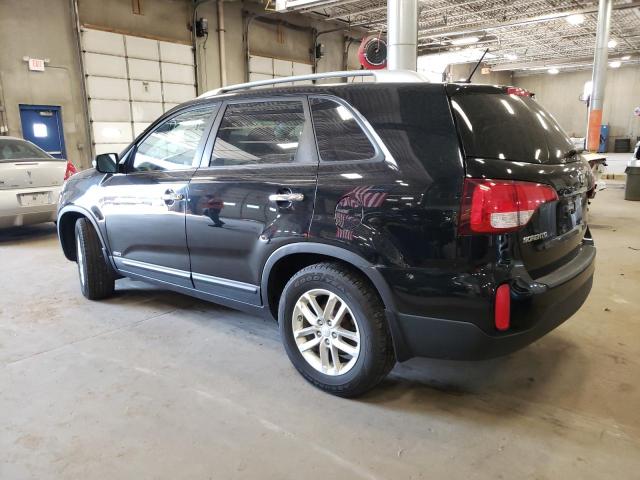 5XYKTCA61EG514493 - 2014 KIA SORENTO LX BLACK photo 2