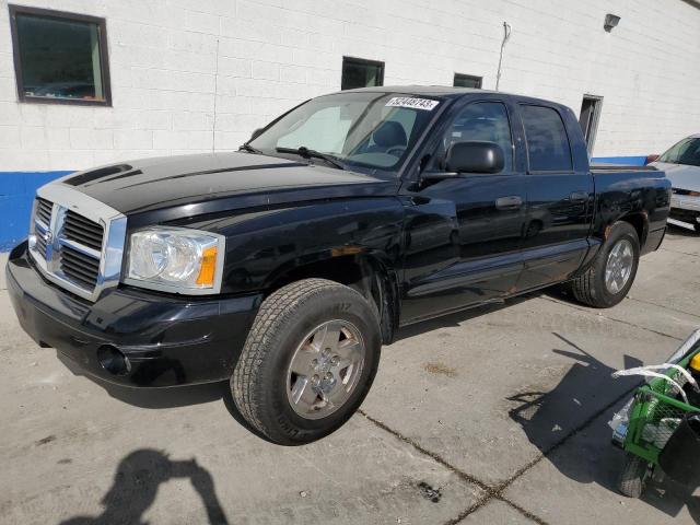 1D7HW58N75S213110 - 2005 DODGE DAKOTA QUAD LARAMIE BLACK photo 1