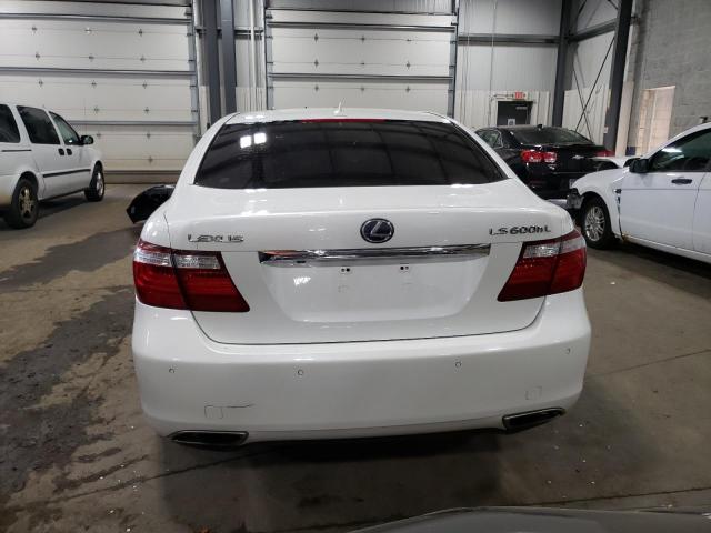 JTHDU46FX85001968 - 2008 LEXUS LS 600HL WHITE photo 6