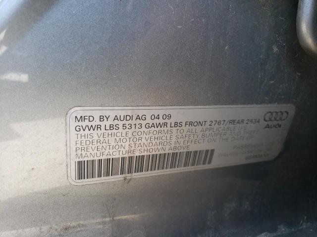 WAUWG74F99N057257 - 2009 AUDI A6 PRESTIGE SILVER photo 12