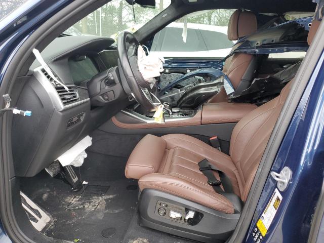 5UXCX6C01M9G77598 - 2021 BMW X7 M50I BLUE photo 7