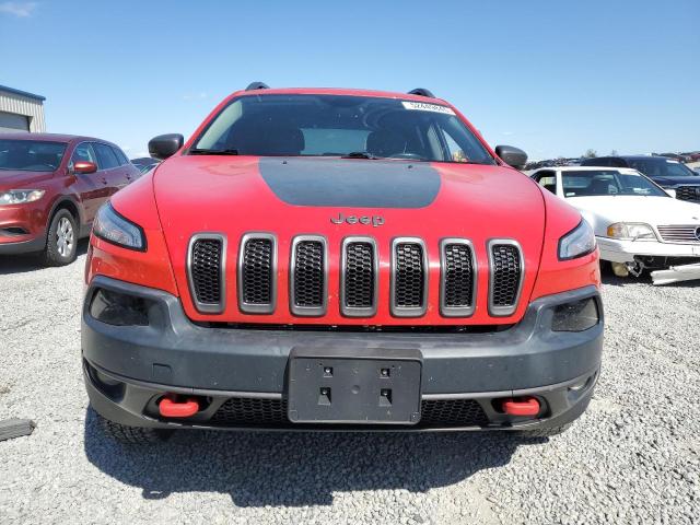 1C4PJMBS4HW621350 - 2017 JEEP CHEROKEE TRAILHAWK RED photo 5