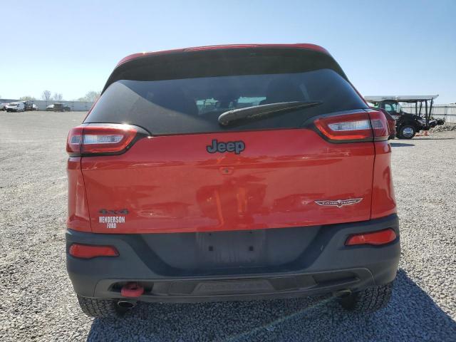 1C4PJMBS4HW621350 - 2017 JEEP CHEROKEE TRAILHAWK RED photo 6