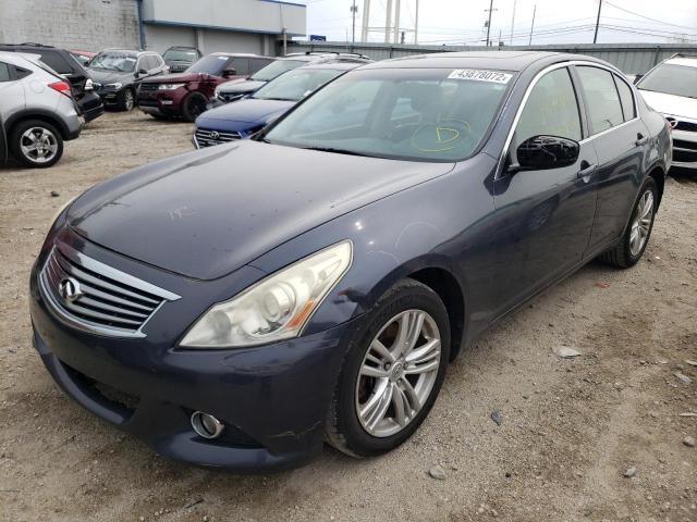 JN1DV6AR0BM451608 - 2011 INFINITI G25 BLUE photo 2