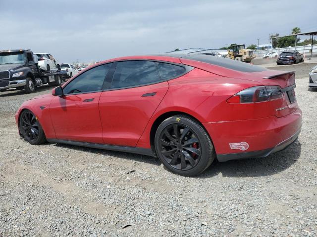 5YJSA1E42GF127593 - 2016 TESLA MODEL S RED photo 2