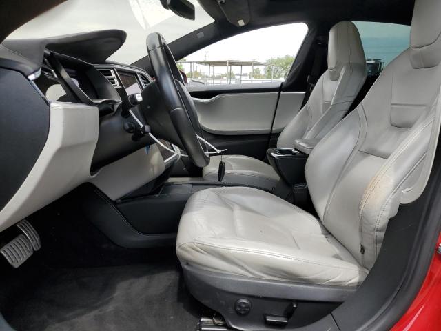 5YJSA1E42GF127593 - 2016 TESLA MODEL S RED photo 7