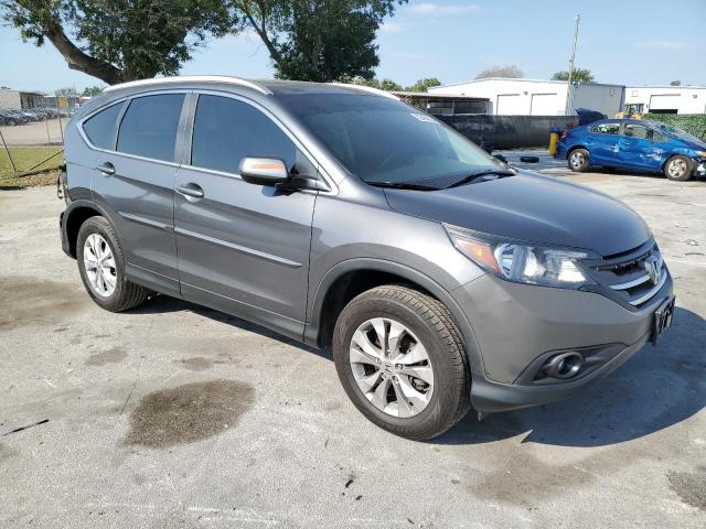 2HKRM4H74DH650589 - 2013 HONDA CR-V EXL GRAY photo 4