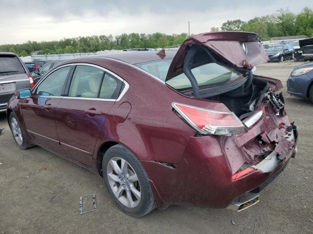 19UUA8F54DA002495 - 2013 ACURA TL TECH BURGUNDY photo 2