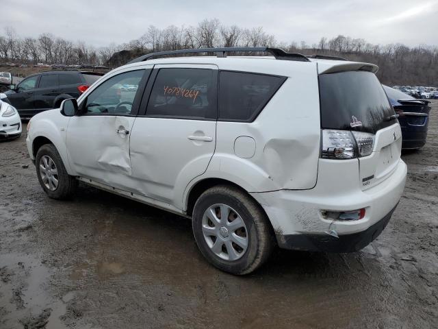 JA4AS2AW5CU031006 - 2012 MITSUBISHI OUTLANDER ES WHITE photo 2