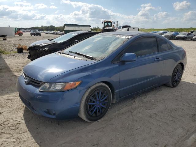 2HGFG12646H570327 - 2006 HONDA CIVIC LX BLUE photo 1