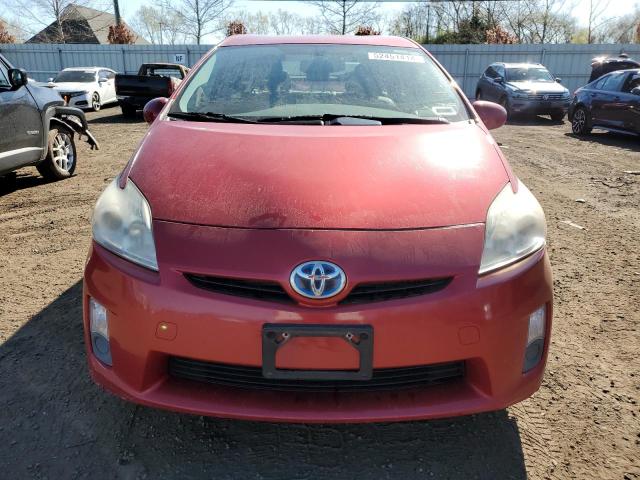 JTDKN3DU4A0100239 - 2010 TOYOTA PRIUS RED photo 5