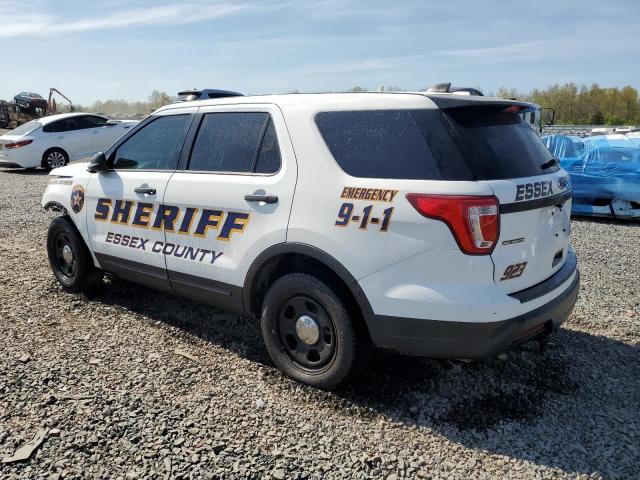 1FM5K8AR8KGA32177 - 2019 FORD EXPLORER POLICE INTERCEPTOR Ақ фото 2