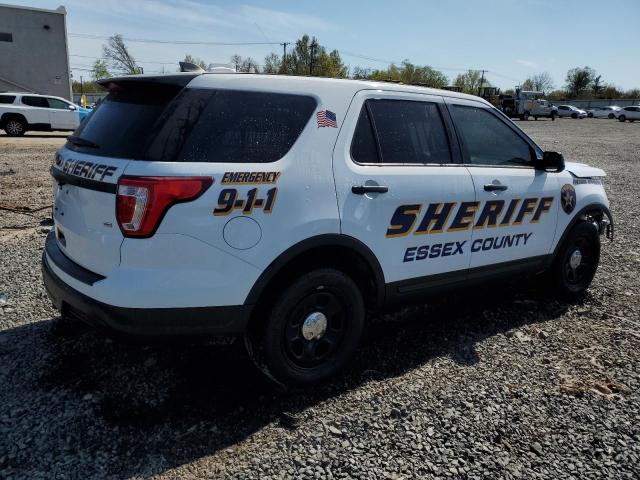 1FM5K8AR8KGA32177 - 2019 FORD EXPLORER POLICE INTERCEPTOR Ақ фото 3