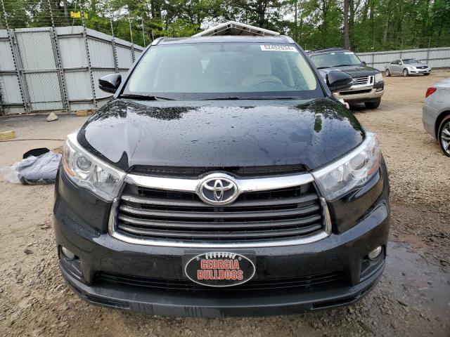 5TDKKRFH9GS157537 - 2016 TOYOTA HIGHLANDER XLE BLACK photo 5