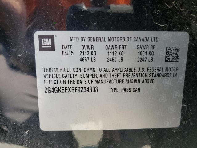 2G4GK5EX6F9254303 - 2015 BUICK REGAL 黑色 照片 12