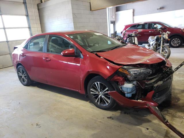 2T1BURHE2KC140660 - 2019 TOYOTA COROLLA L RED photo 4