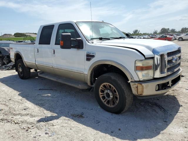 1FTWW31R08EB49174 - 2008 FORD F350 SRW SUPER DUTY WHITE photo 4