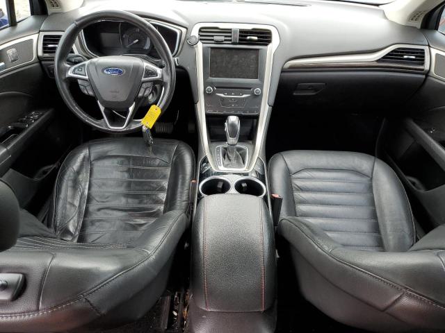 3FA6P0HR8DR103543 - 2013 FORD FUSION SE BLUE photo 8