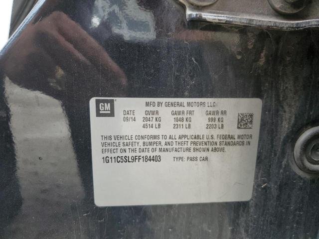 1G11C5SL9FF184403 - 2015 CHEVROLET MALIBU 1LT 石墨色 照片 12